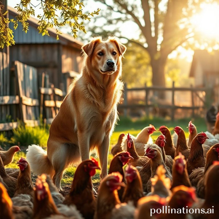 how to train a dog to protect chickens